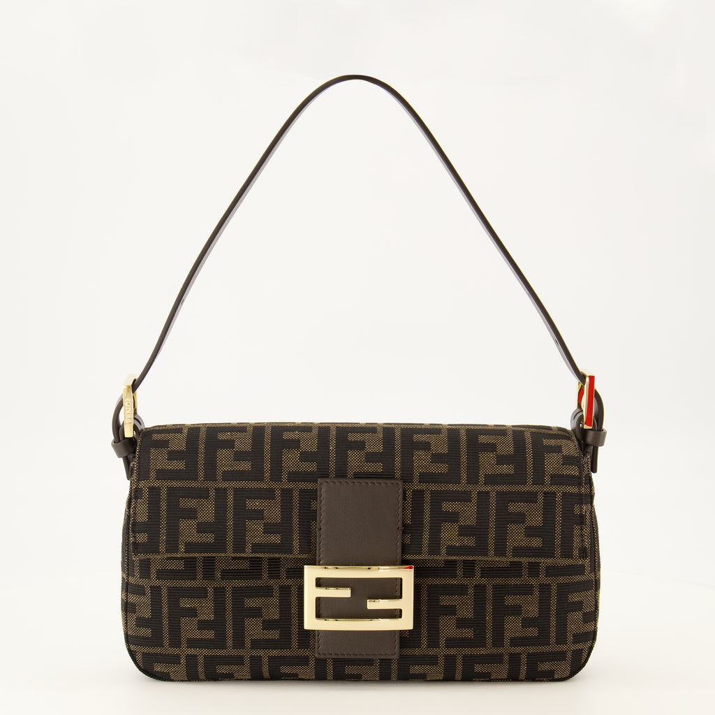 Sacs à main et épaule Bolsa FF Fabric Baguette® em Castanho Fendi Marron Femme
