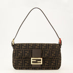 Sacs à main et épaule FF Fabric Baguette® Bag in Brown Fendi Marron Femme