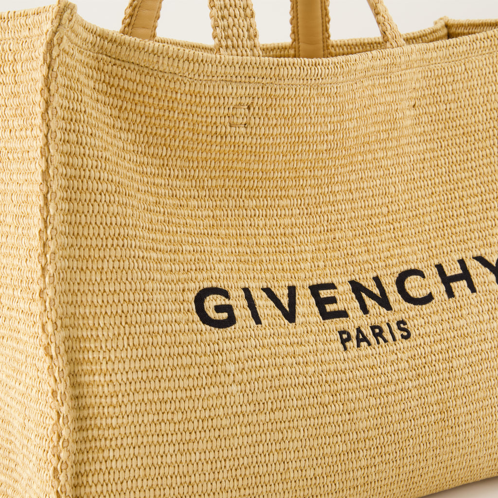 Bolsas tote Sac G-Tote en raphia Givenchy Bege Femme