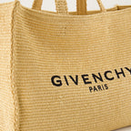 Bolsas tote Sac G-Tote en raphia Givenchy Bege Femme