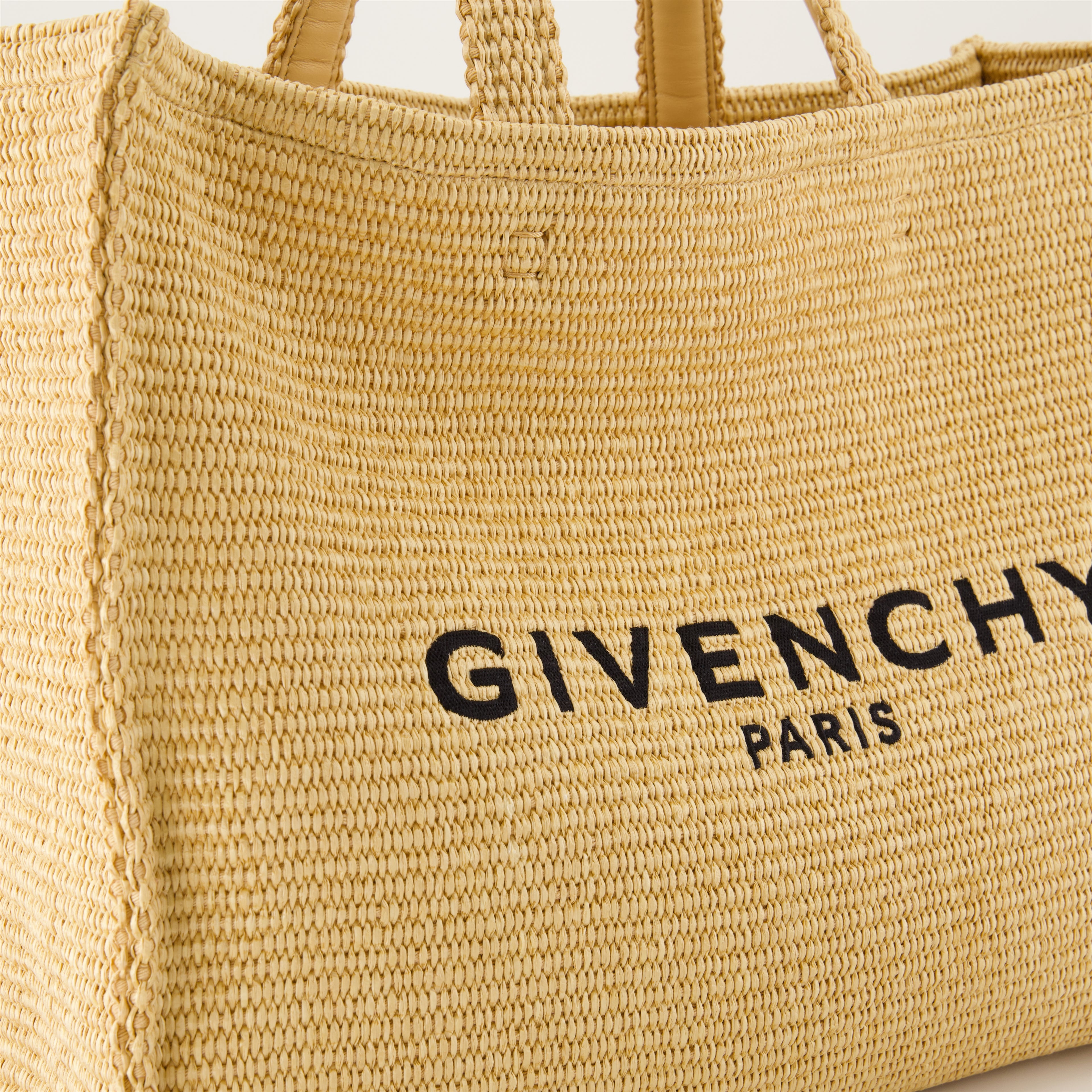 Bolsas tote Sac G-Tote en raphia Givenchy Bege Femme