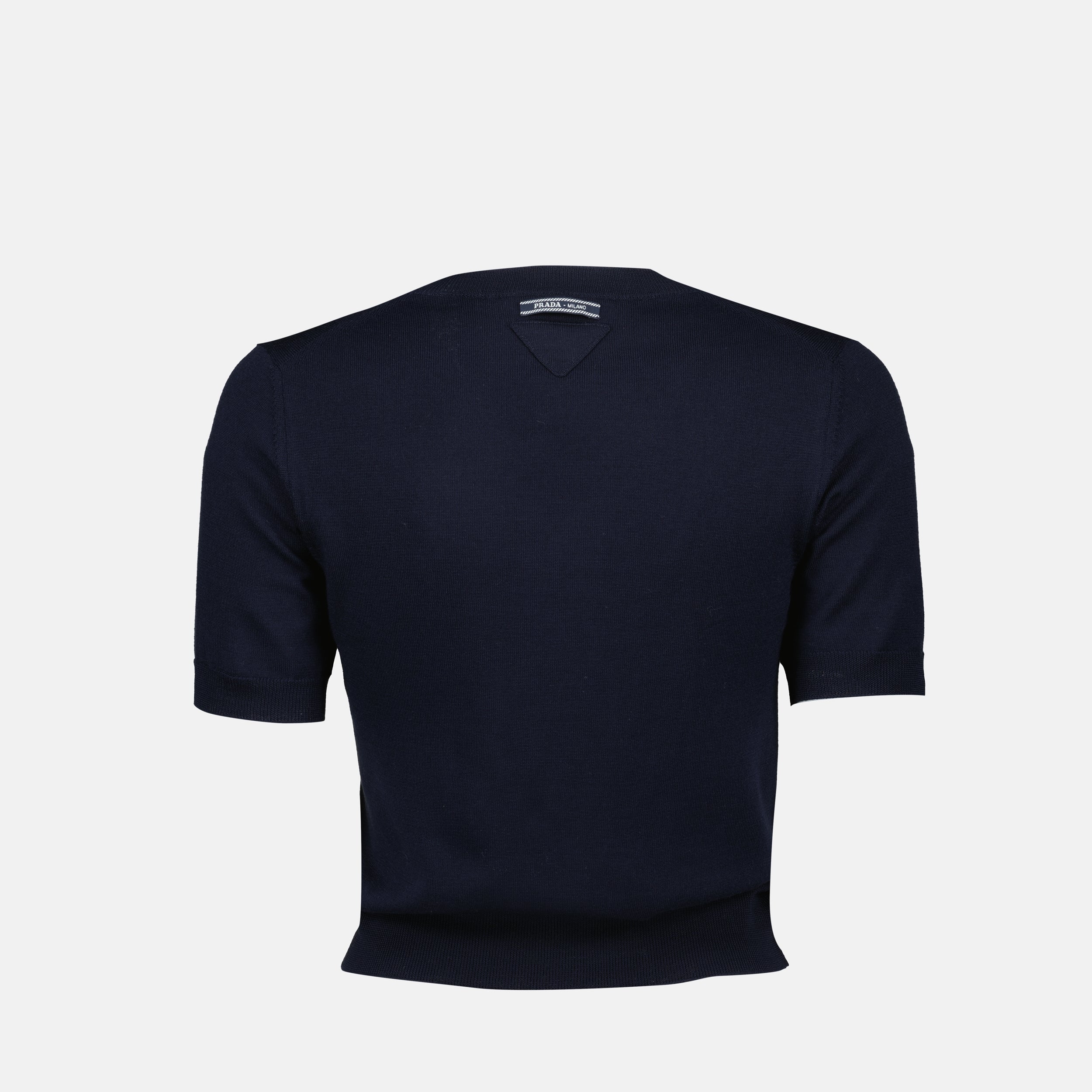 Maille Pull à manches courtes Prada Bleu foncé Femme