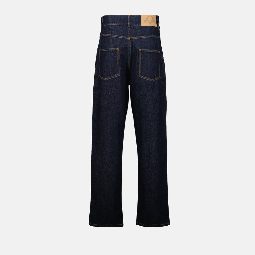 Calças Jeans de Denim Moschino Azul escuro Femme