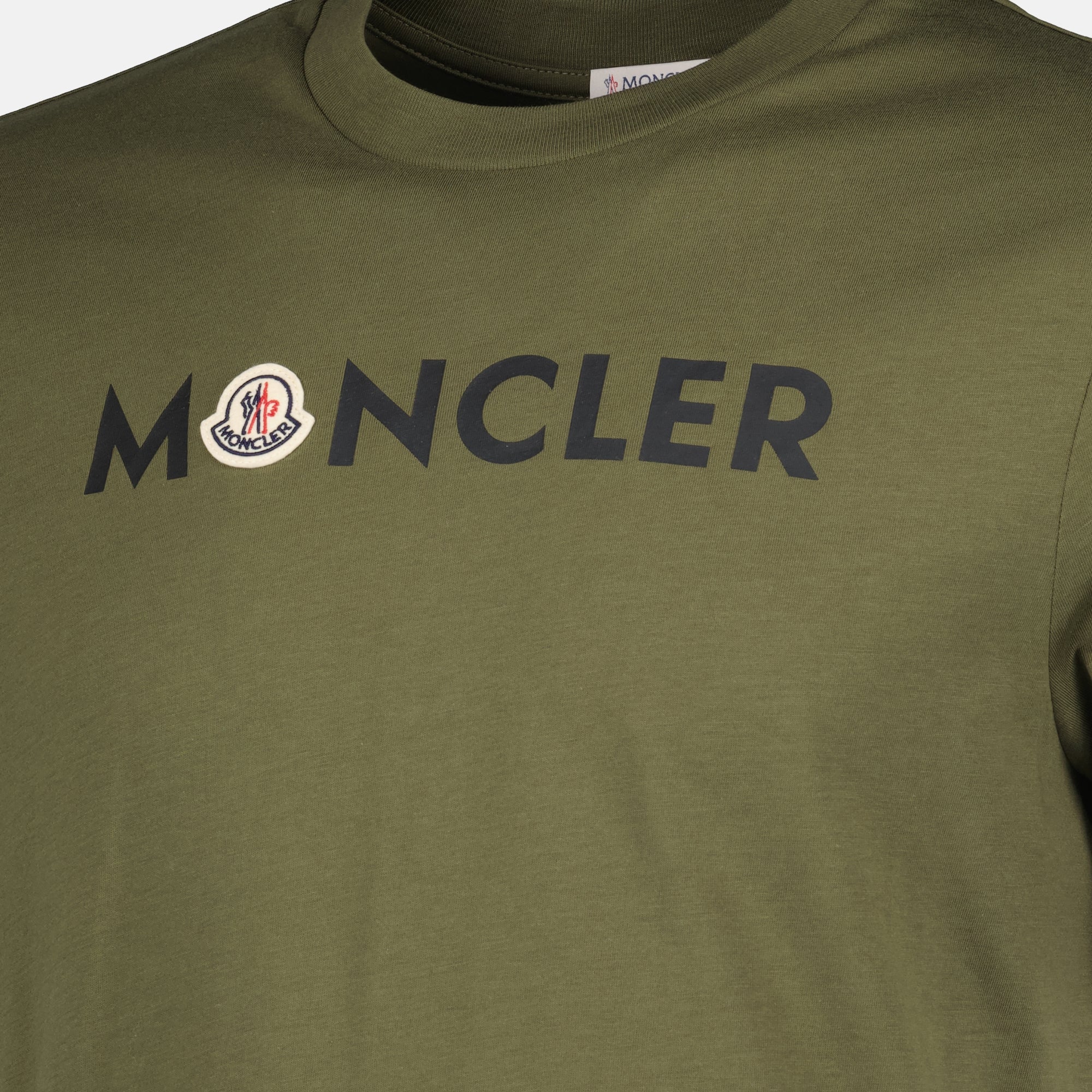 T-shirts T-shirt à logo imprimé kaki Moncler Kaki Homme