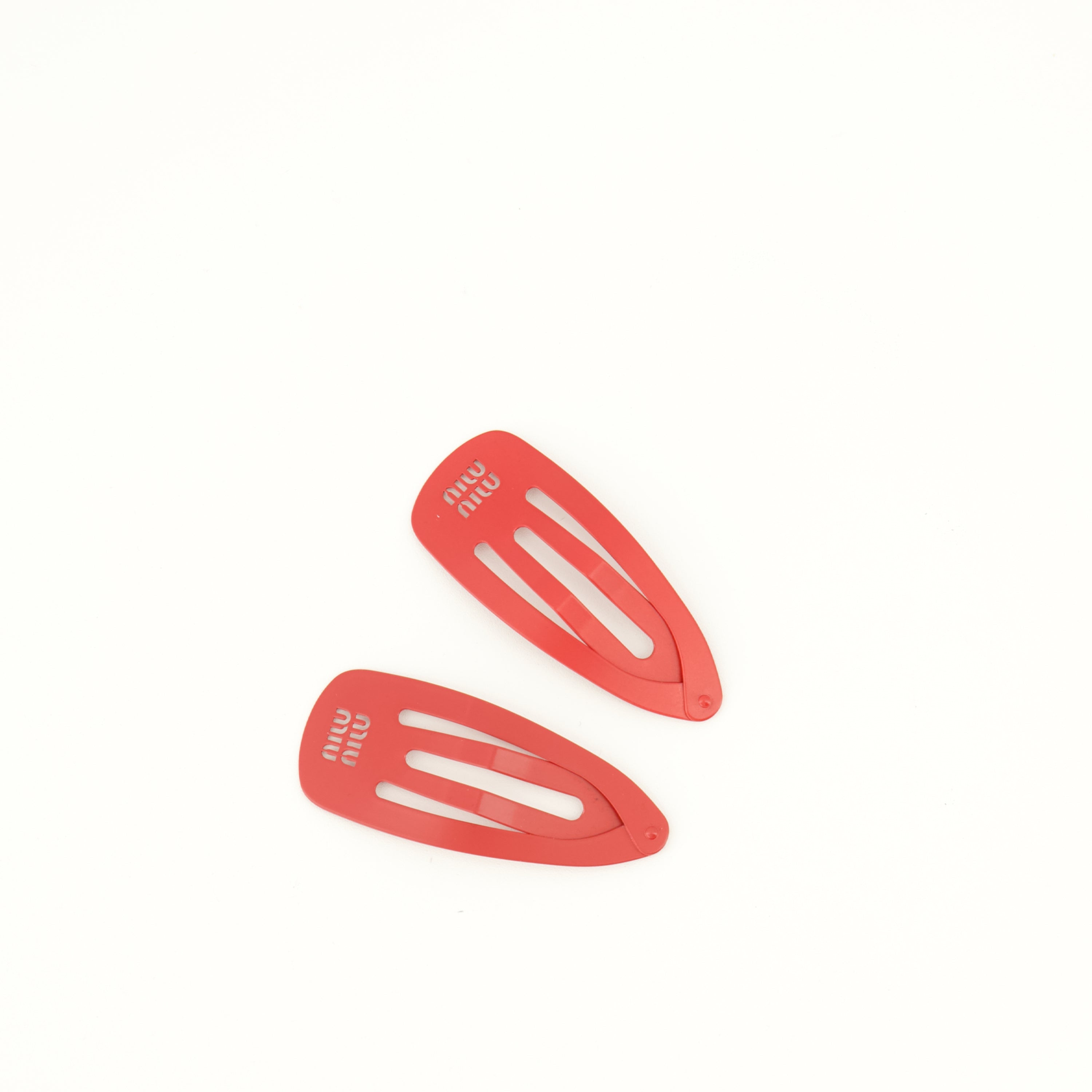 Chapeaux, casquettes et bonnets Rote Metallhaarklammern Miu Miu Rouge Femme