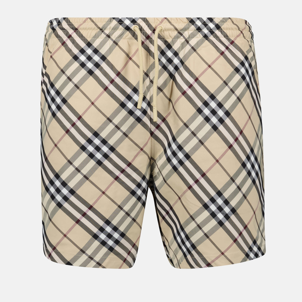 Moda de playa Bañador a Rayas Burberry Beige Homme