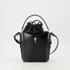 Image de l'article Mini sac seau Paris Paris de la marque Ami PARIS pour Unisex - Saison Automne-Hiver 2025 - Vue de Face