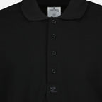 Image de l'article Polo manches longues noir de la marque Courrèges pour Homme - Saison Printemps-Été 2026 - Vue détaillée_1