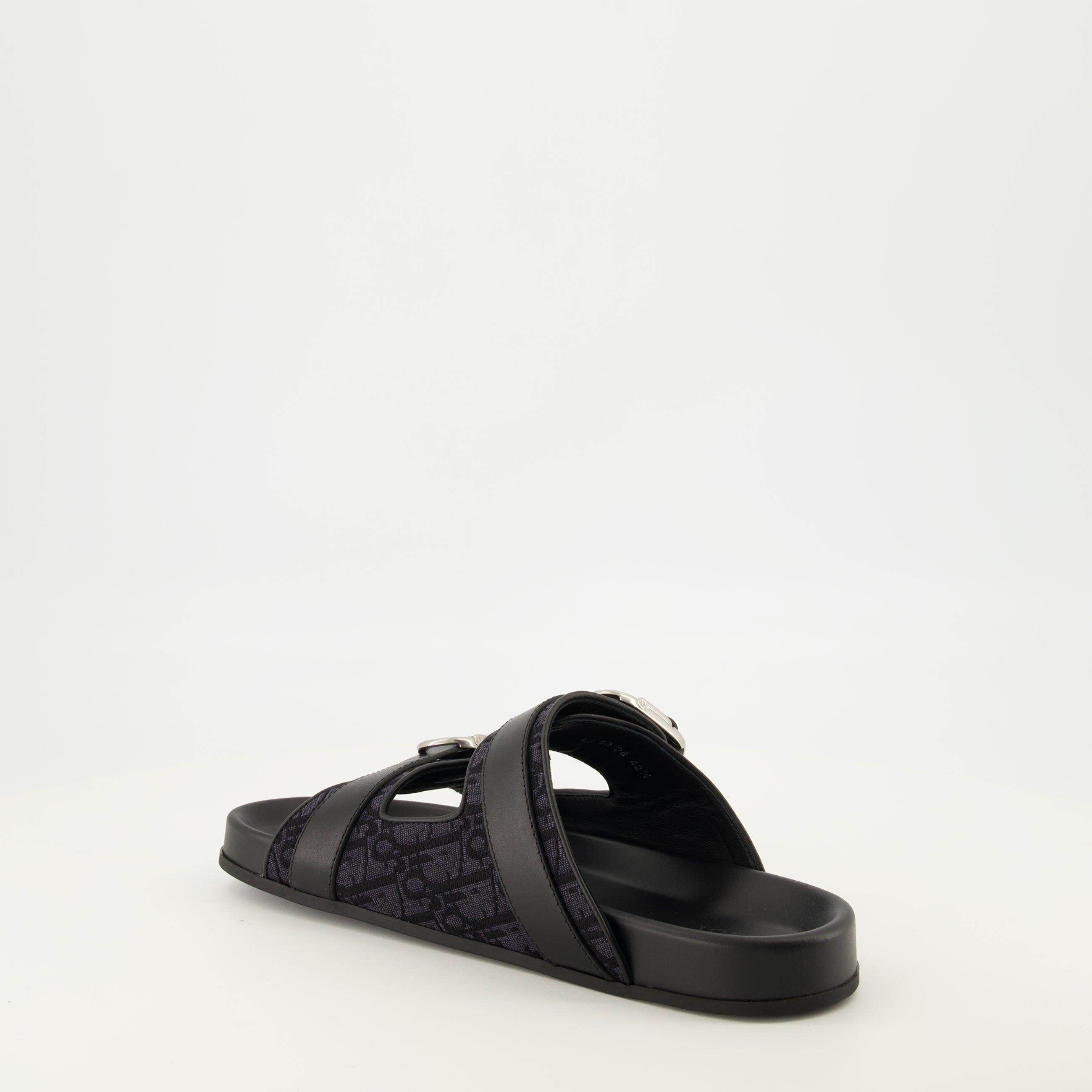 Chaussures ouvertes ブラックのアクアキャンバスサンダル Dior Noir Homme