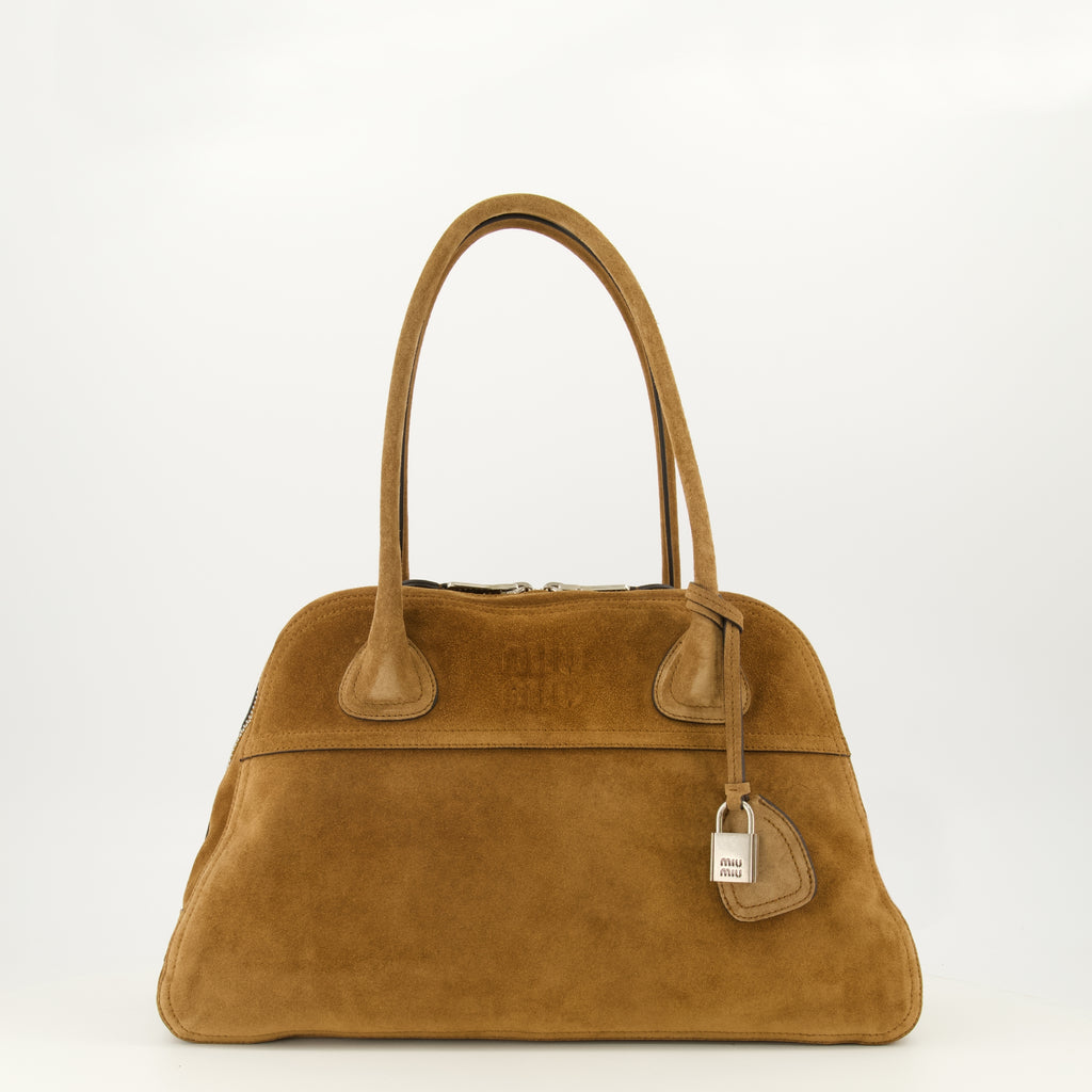Sacs à main et épaule Vivant Tasche aus braunem Wildleder Miu Miu Marron Femme