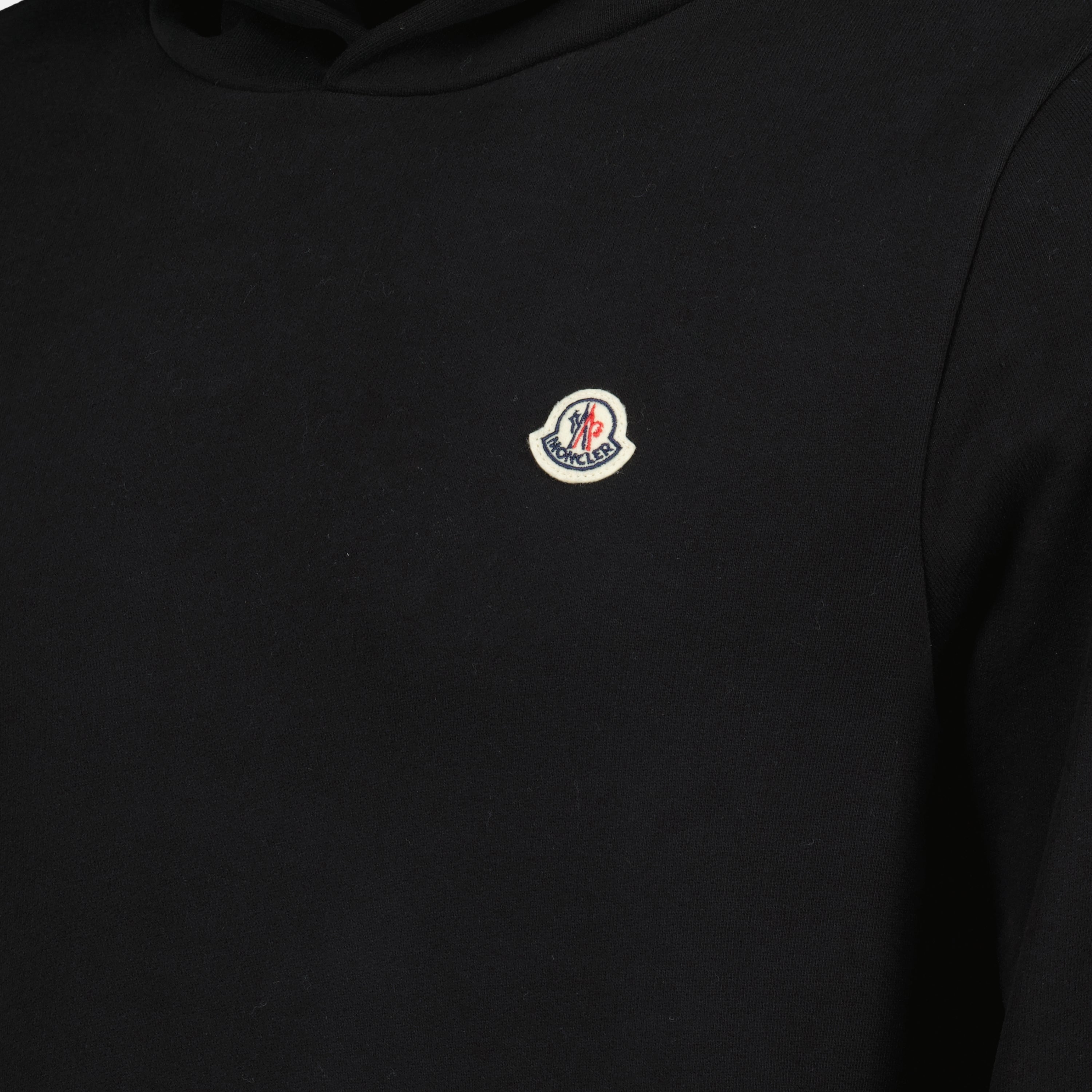 Moletons Sweat à capuche logo Moncler Preto Homme