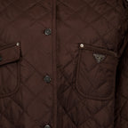 Vestes Re-Nylon gesteppte Jacke Prada Marron Femme