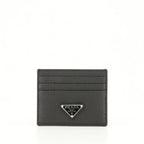 Small leather goods Leather Card Holder Prada Black Homme