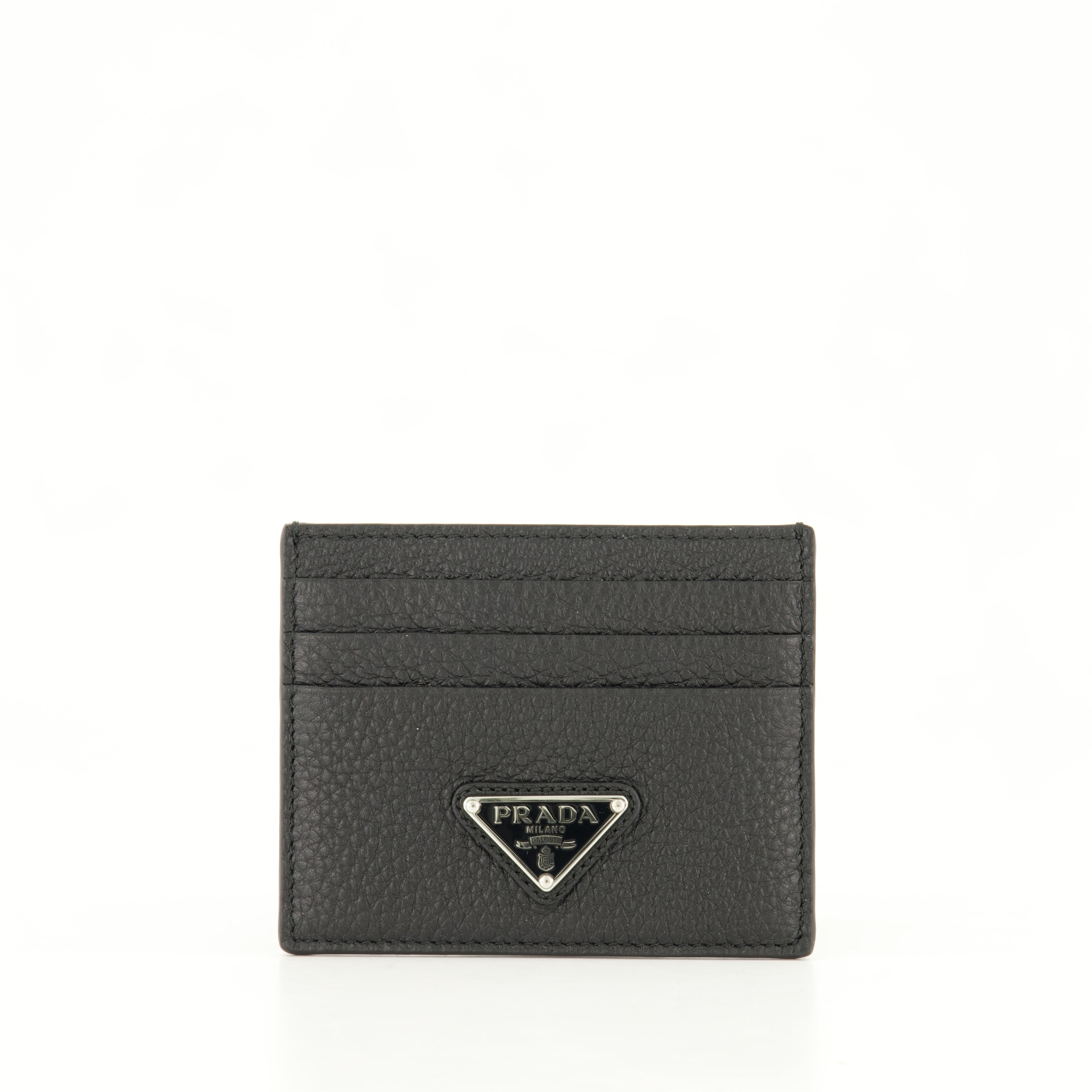 Small leather goods Leather Card Holder Prada Black Homme