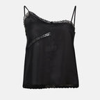 Tops Top de Renda Mm6 Preto Femme