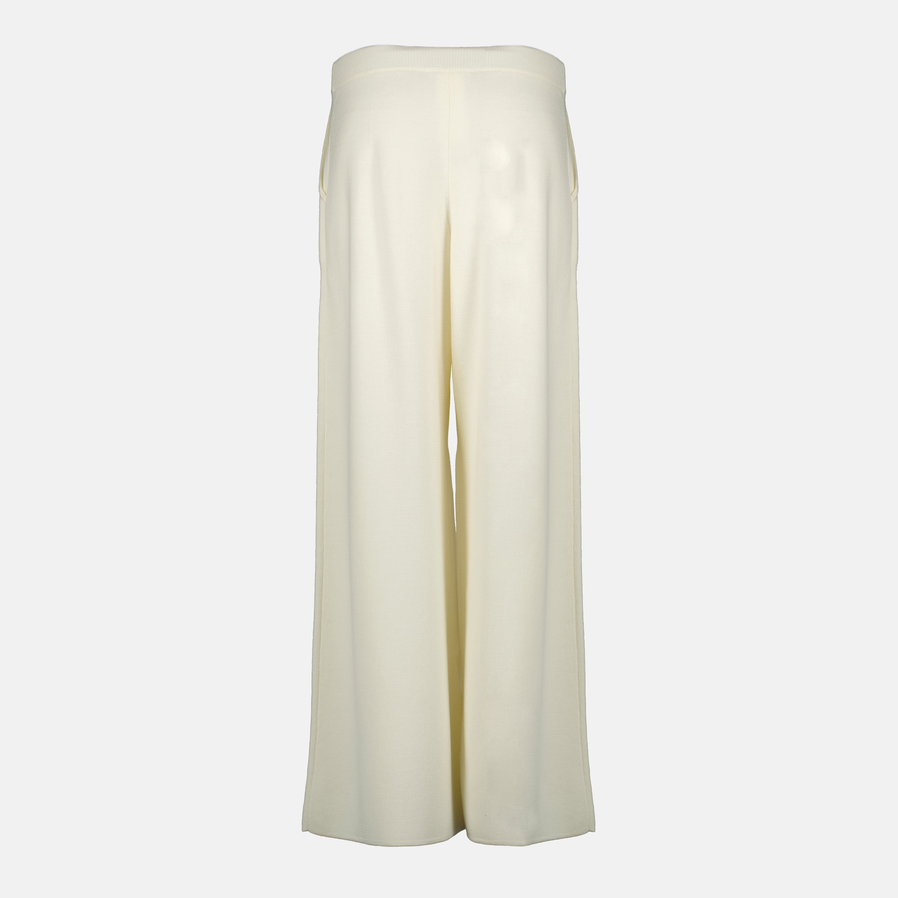Image de l'article Pantalon en maille blanc de la marque Max Mara pour Femme - Saison Printemps-Été 2026 - Vue de Dos