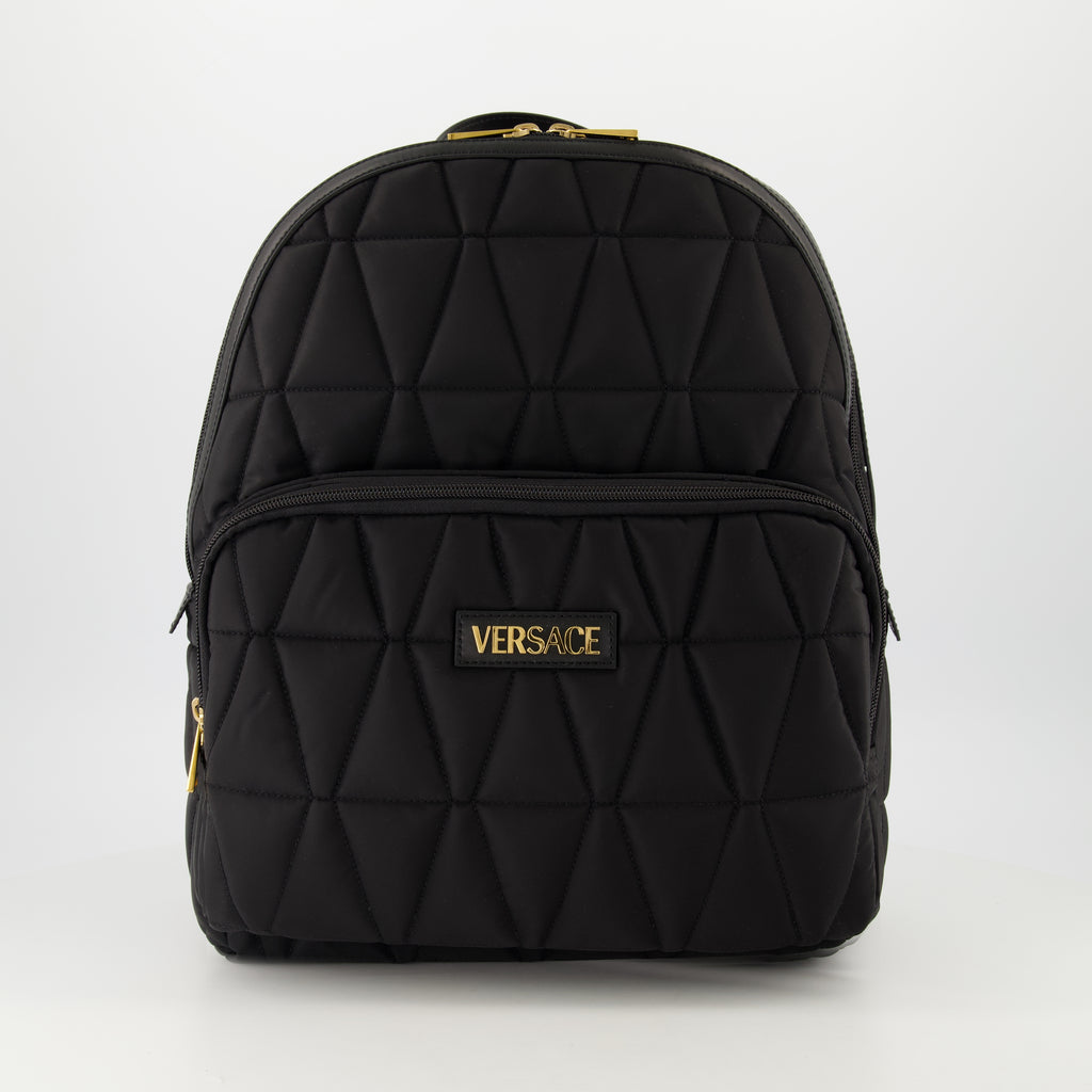 Rucksäcke Nylon-Rucksack Versace Schwarz Homme