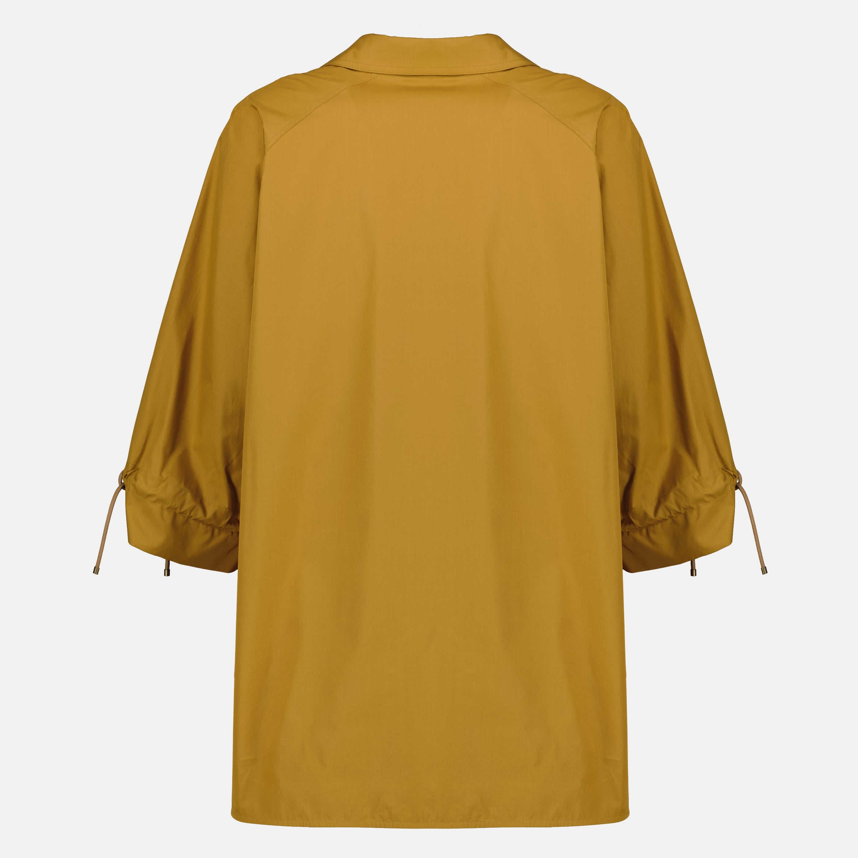 Immagine della blusa marrone in popeline di cotone di Max Mara per donna - Stagione Primavera-Estate 2026 - Vista Posteriore