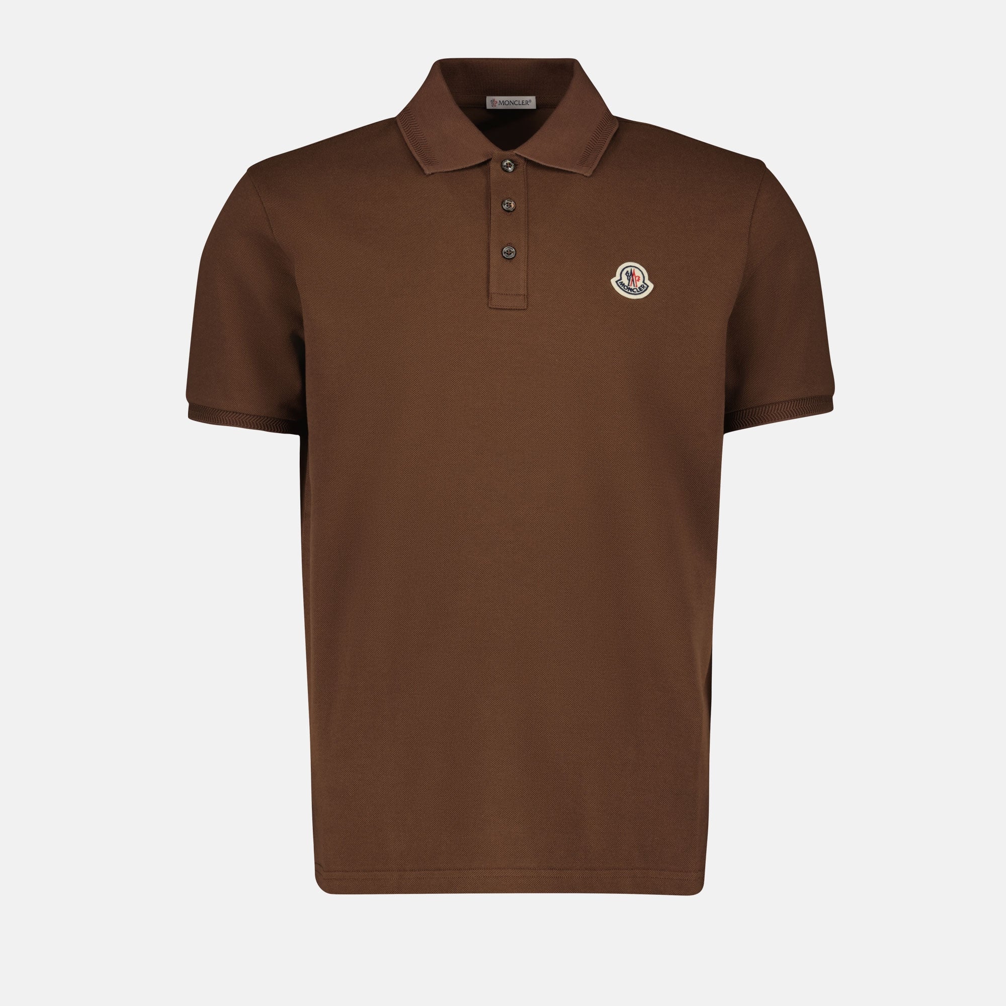 Polos Polo à logo Moncler Marrón Homme