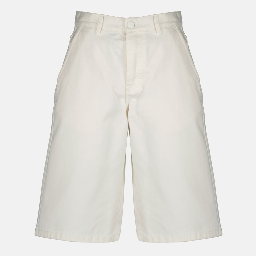 Shorts Bermuda Shorts in Denim Bianco Ami PARIS Blanc Homme