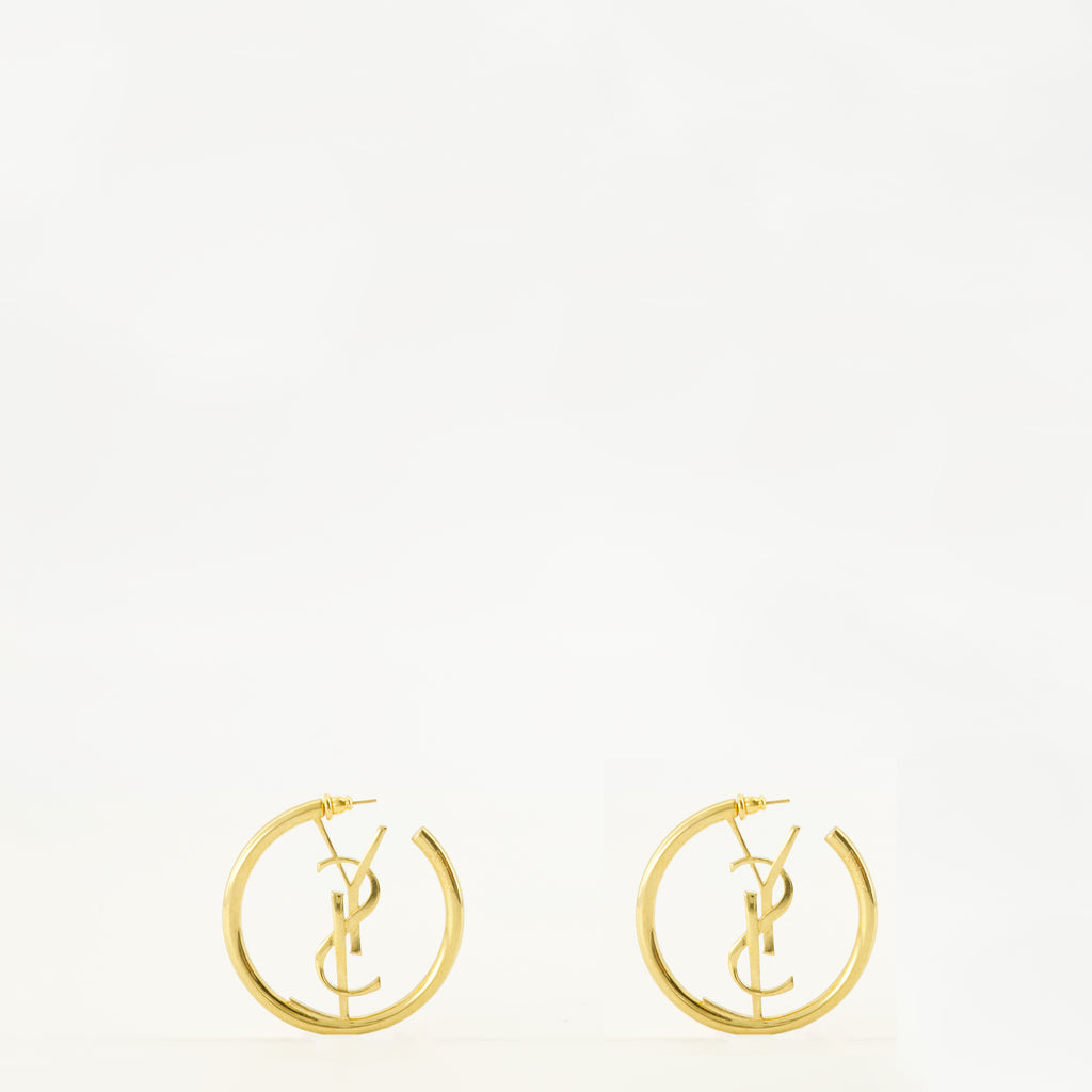 Bijoux Orecchini a Cerchio Gold Cassandre Saint Laurent Doré Femme