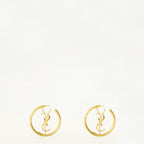 Bijoux Orecchini a Cerchio Gold Cassandre Saint Laurent Doré Femme