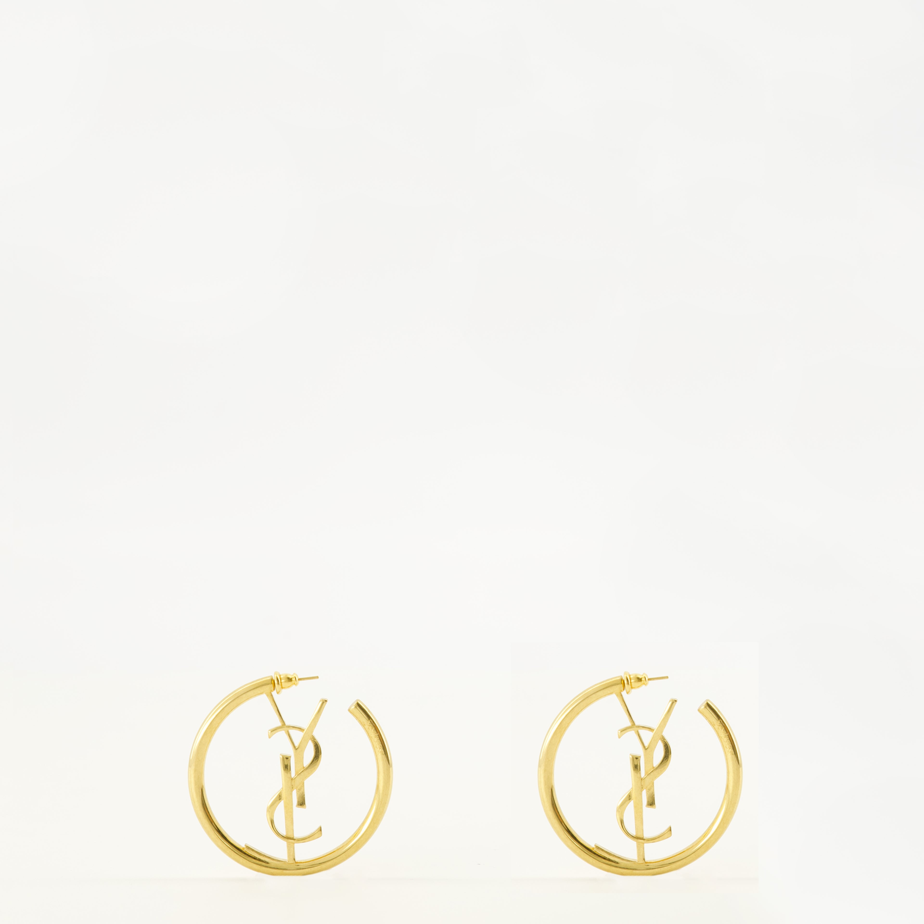 Bijoux Orecchini a Cerchio Gold Cassandre Saint Laurent Doré Femme