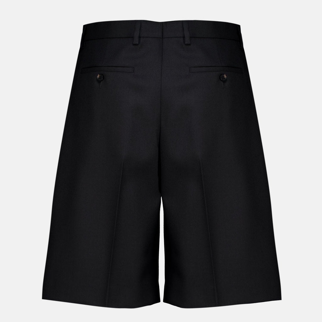 Shorts ブラックウールテーラードショーツ Dior Noir Homme