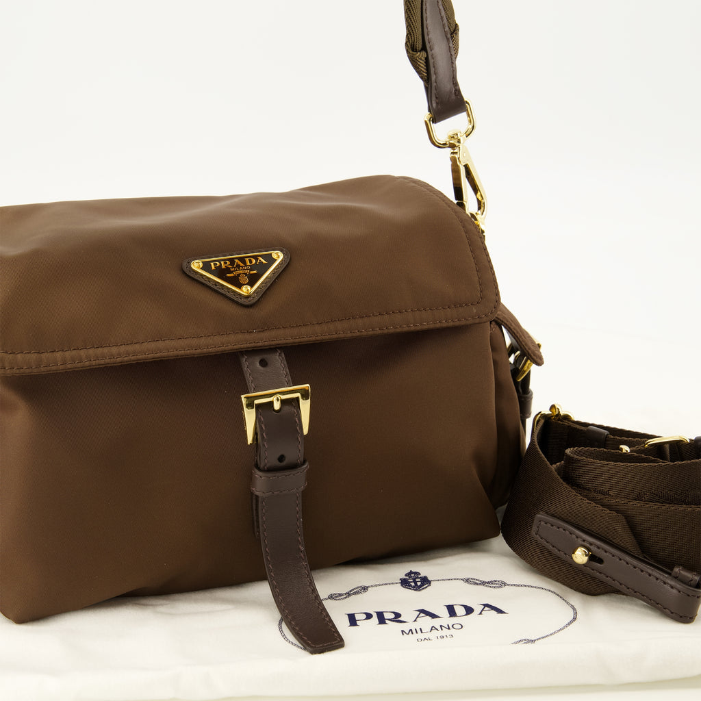 Sacs à main et épaule Bolso Explore en Re-Nylon Marrón Prada Marron Femme