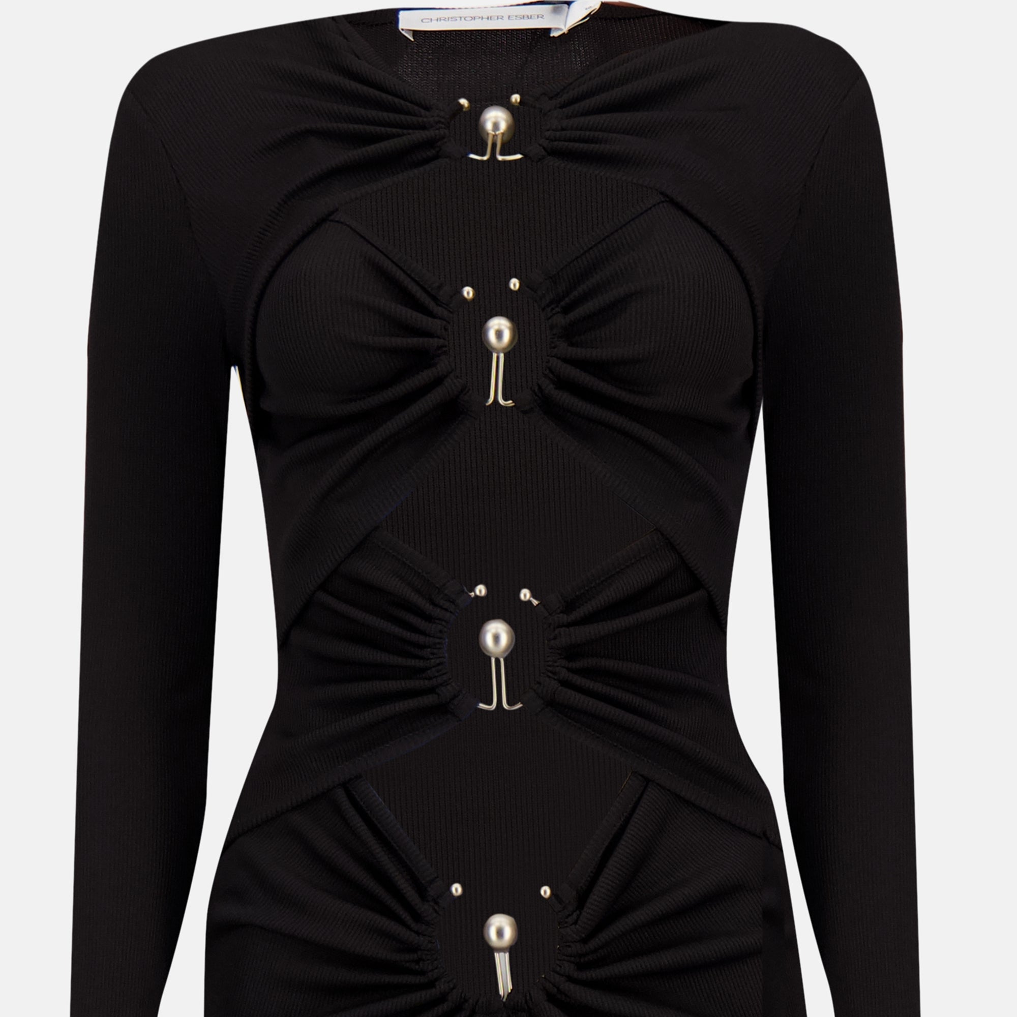 Robes 오르빗 드레스 Christopher Esber Noir Femme