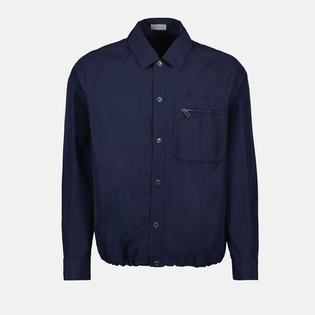 Camisas Camisa Bordada Dior Couture Dior Azul Homme
