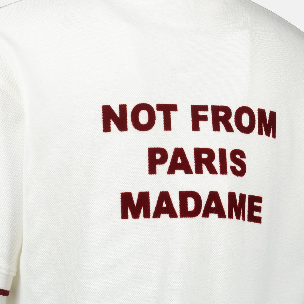 Camisetas T-shirt Slogan Drole De Monsieur Branco Homme