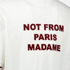 Camisetas T-shirt Slogan Drole De Monsieur Branco Homme