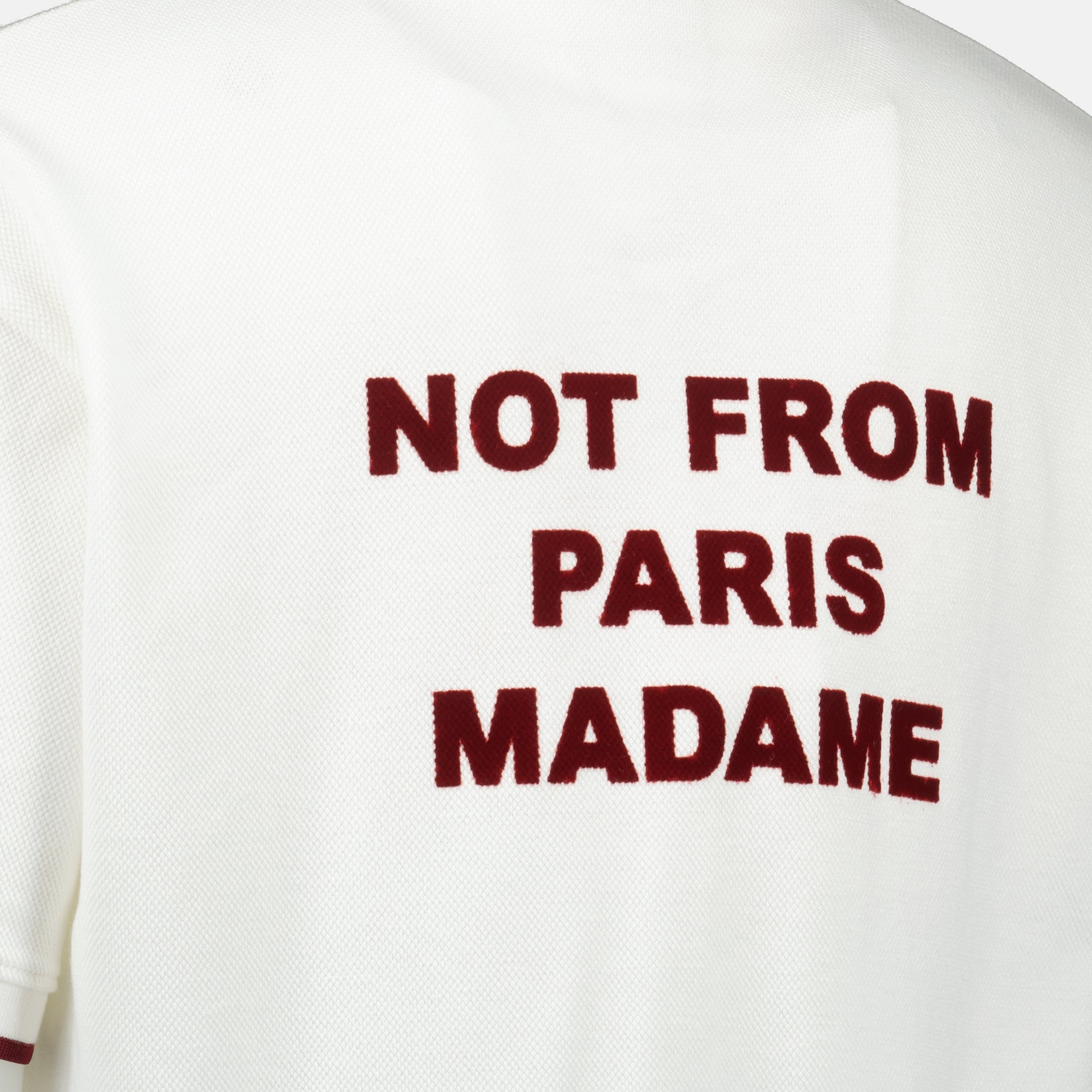 Camisetas T-shirt Slogan Drole De Monsieur Branco Homme