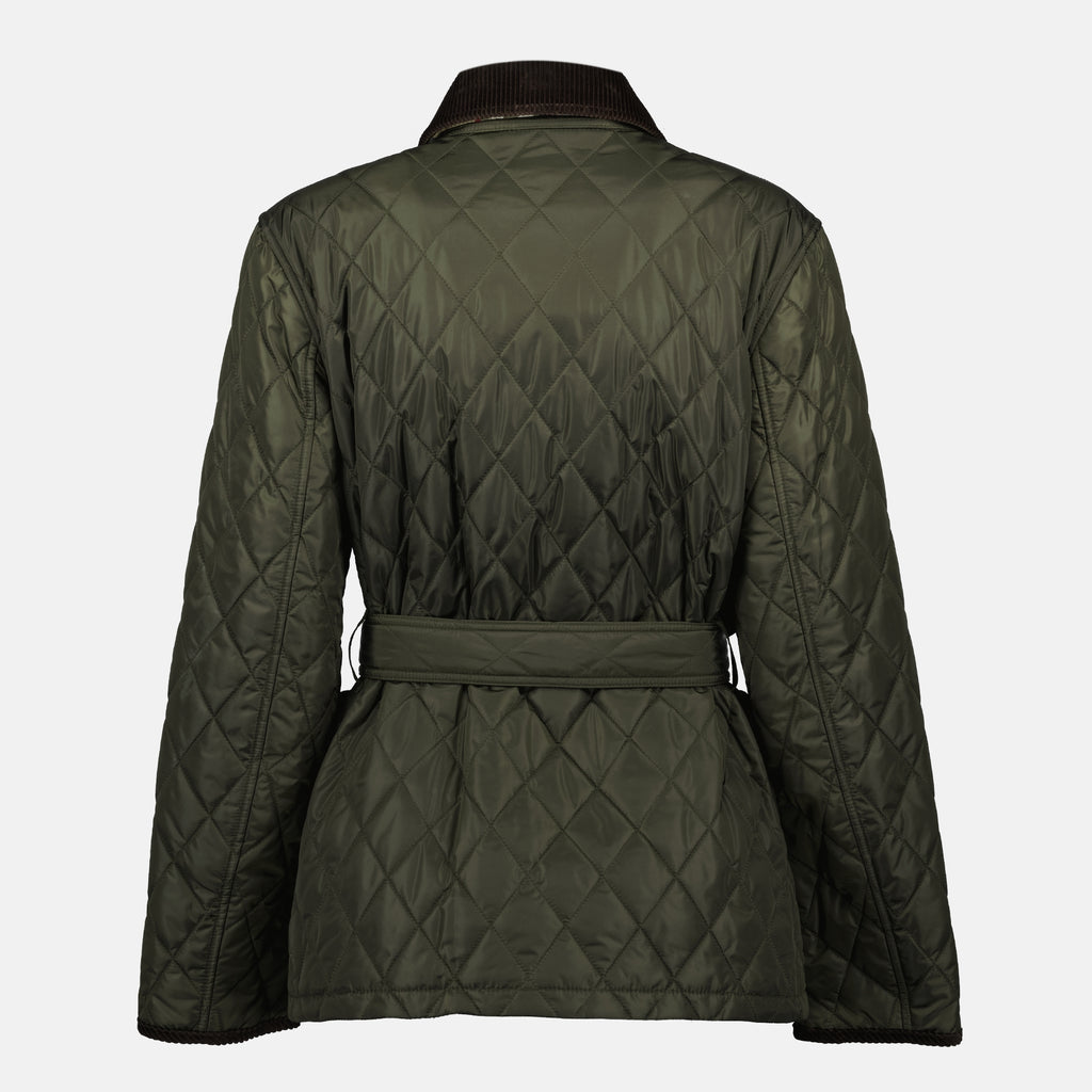 Vestes Veste matelassée Burberry Kaki Femme