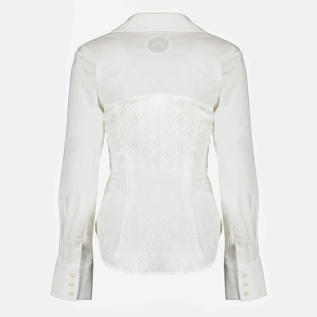 Chemises ホワイトジップアップシャツ Marine Serre Blanc Femme