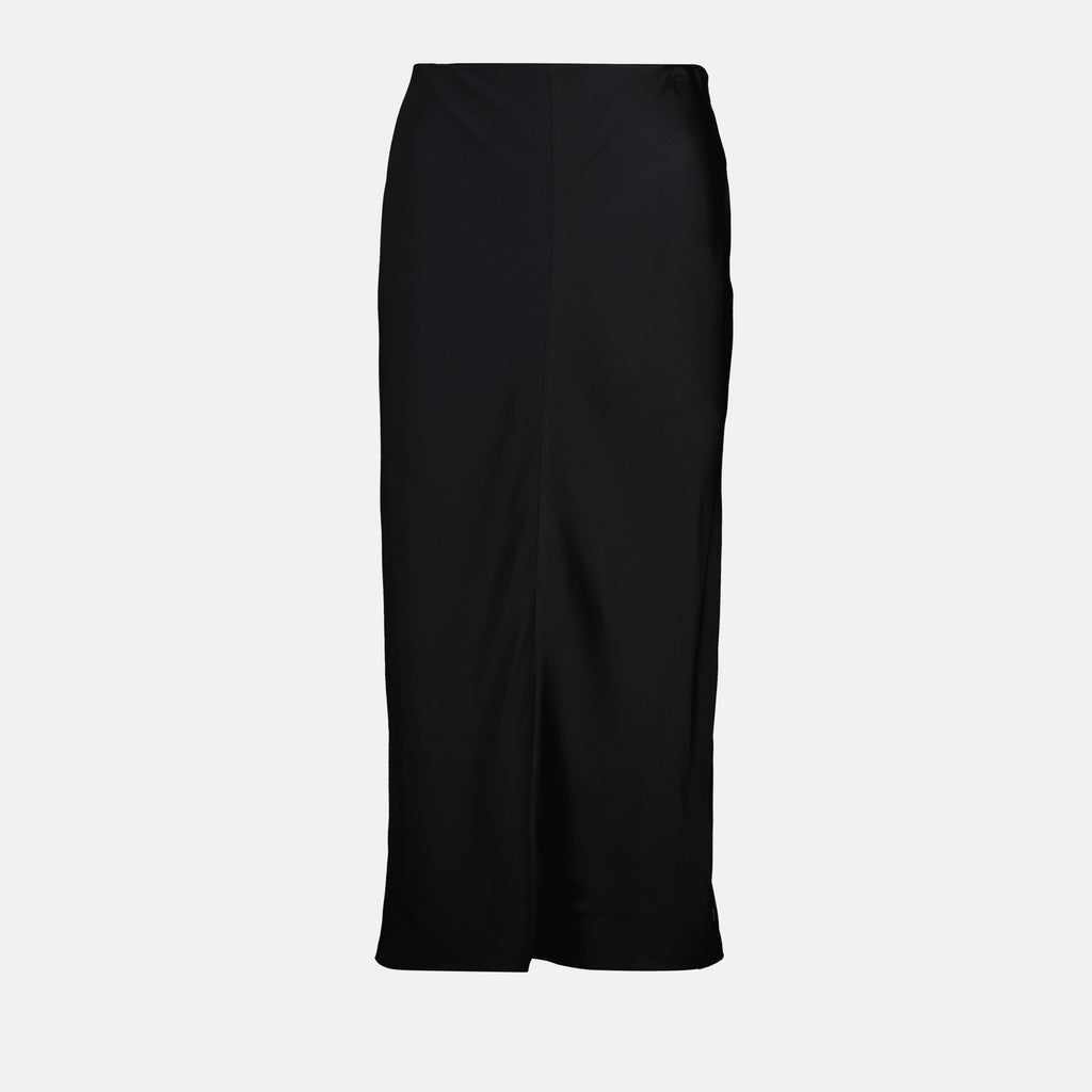 Faldas Falda Midi Recta Ami PARIS Negro Femme