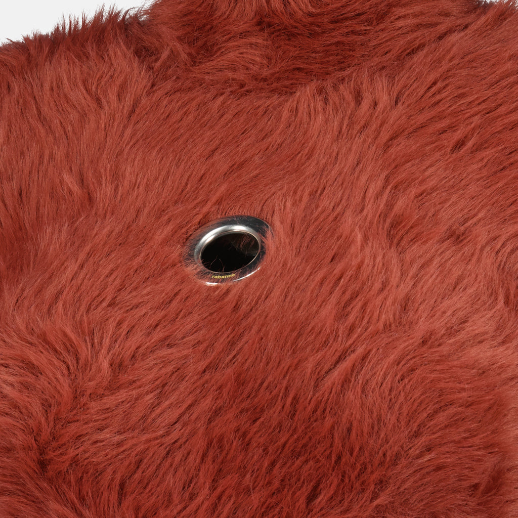 Image de l'article Pull effet fourrure marron de la marque Rabanne pour Femme - Saison Printemps-Été 2026 - Vue détaillée_1