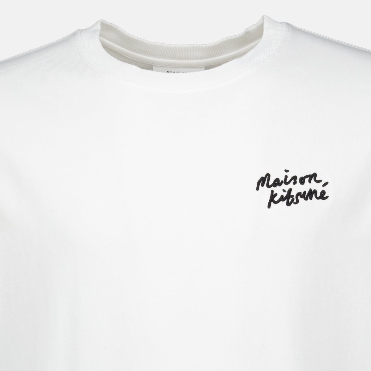 T-shirts T-shirt brodé blanc Maison Kitsune Blanc Homme