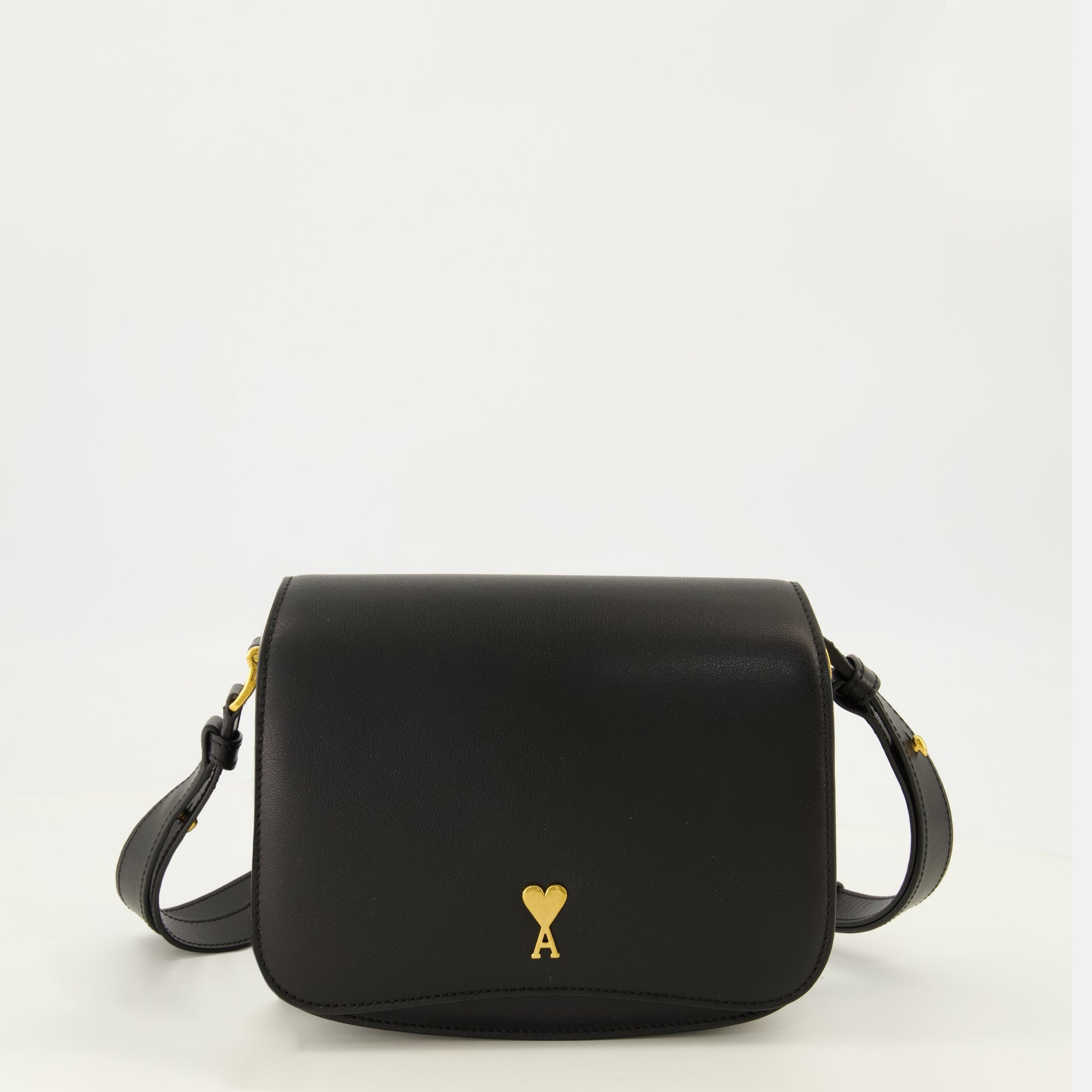 Sacs bandoulière Sac Paris Paris en cuir noir Ami PARIS Noir Unisexe