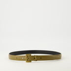 Image of the Cassandre belt from the Saint Laurent brand for Women - Fall-Winter 2025 - Front View