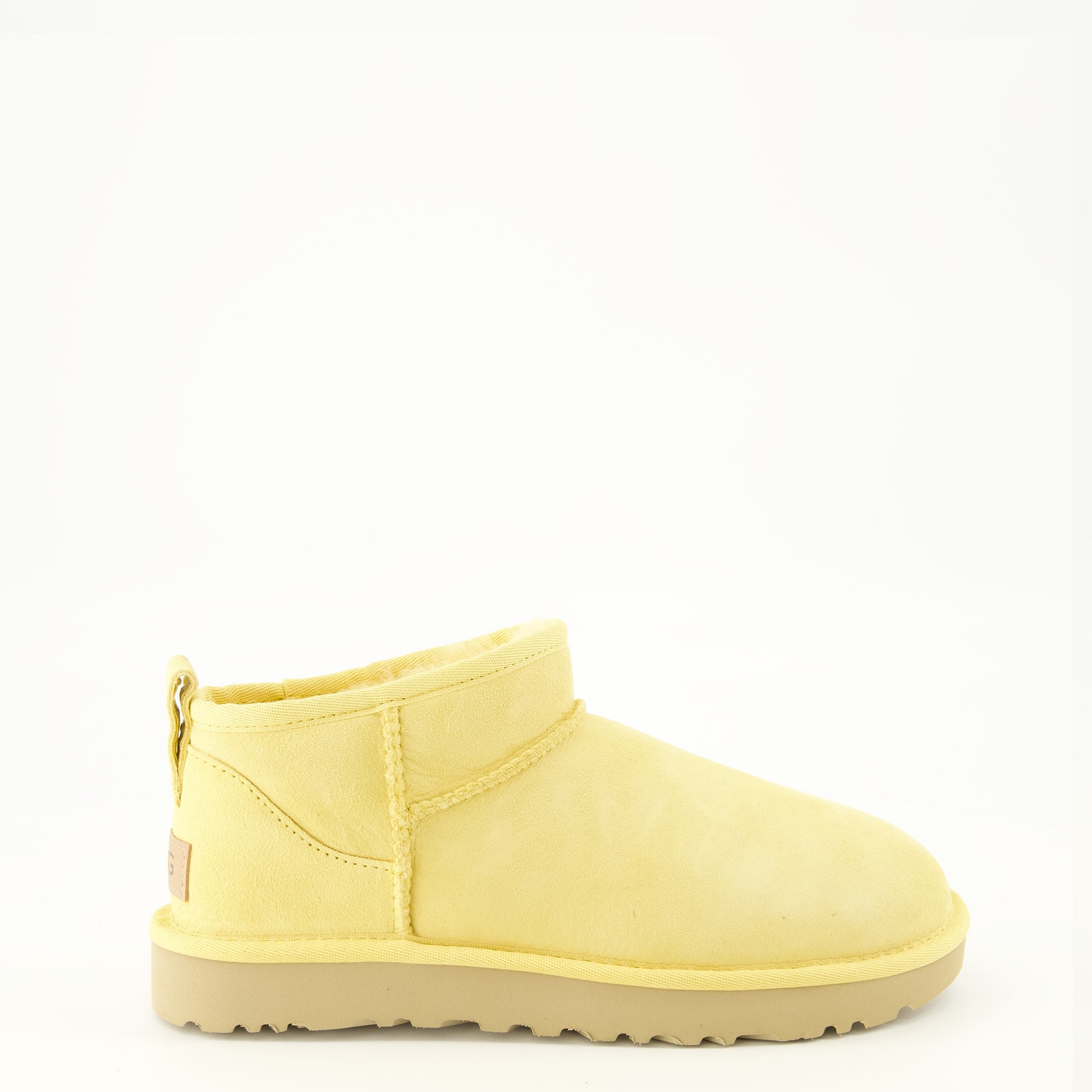 Bottines Classic Ultra Mini Yellow Boots Ugg Jaune Femme