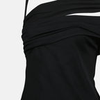Tops Black Asymmetrical Top Versace Black Femme