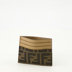 Image of the Fendi Brown Baguette Cardholder for Women - Spring-Summer 2026 - Detailed View_2