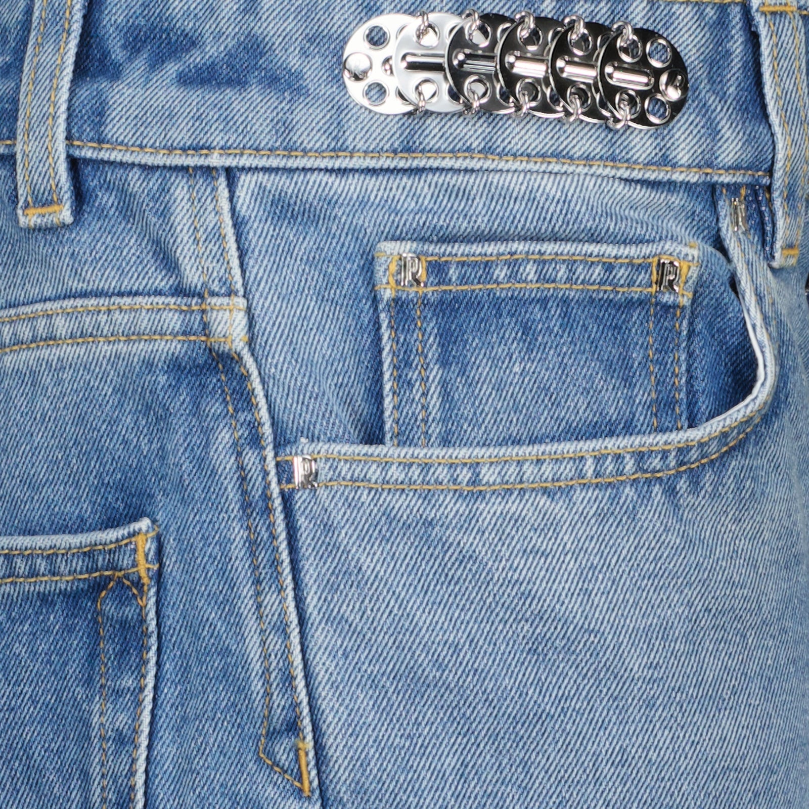 Pantalons Jean signature 1969 Rabanne Bleu Femme