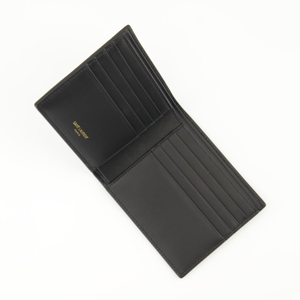 Kleine lederwaren Portefeuilles Tiny Cassandre East/West Saint Laurent Schwarz Homme