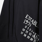 Sweatshirts Numeric Hoodie Mm6 Schwarz Femme
