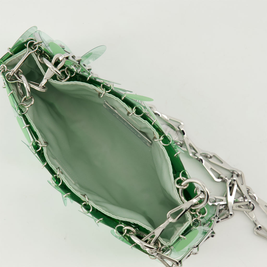 Sacs à main et épaule Sac disques Sparkle Rabanne Vert Femme
