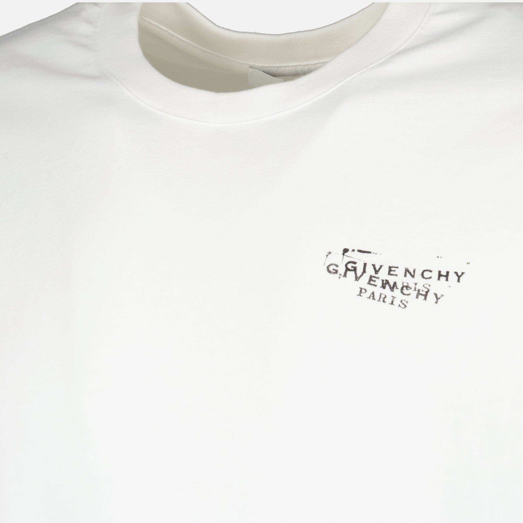 Image de l'article T-shirt Givenchy Stamp blanc de la marque Givenchy pour Homme - Saison Printemps-Été 2026 - Vue détaillée_1