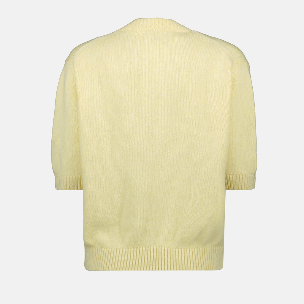Knitwear Pull manches courtes Davin Khaite Yellow Femme